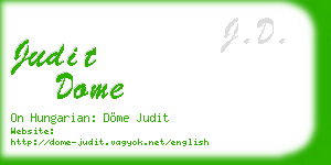 judit dome business card