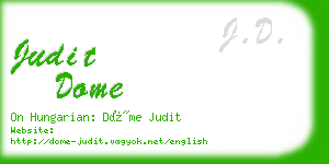 judit dome business card